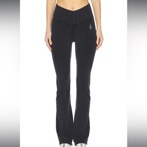 fp movement go to flare garment dye soft gray legging high waist m/l like new